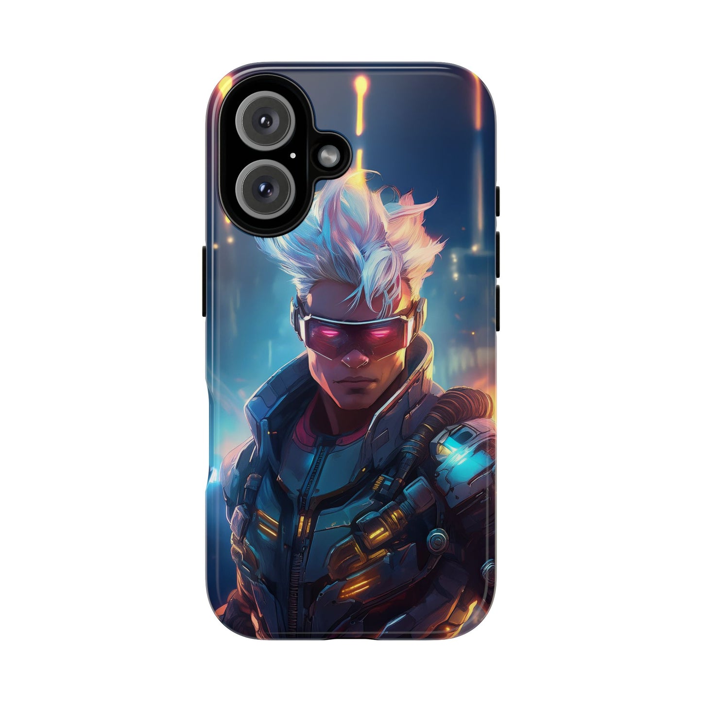 Futuristic Cyberpunk Male Cell Phone Case 018