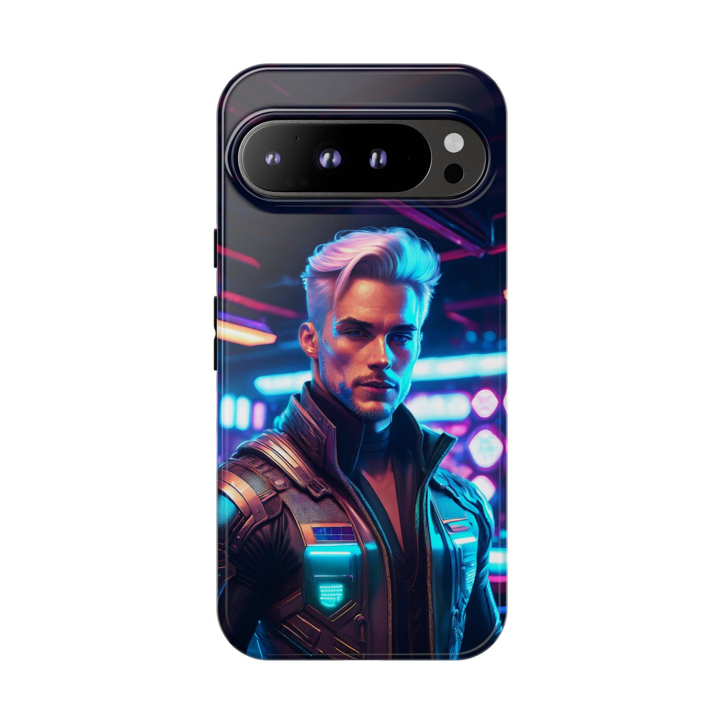 Futuristic Cyberpunk Male Cell Phone Case 008