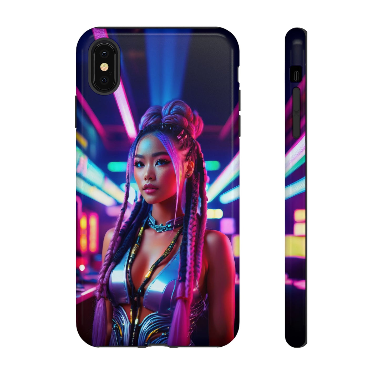 Futuristic Cyberpunk Female Cell Phone Case 008