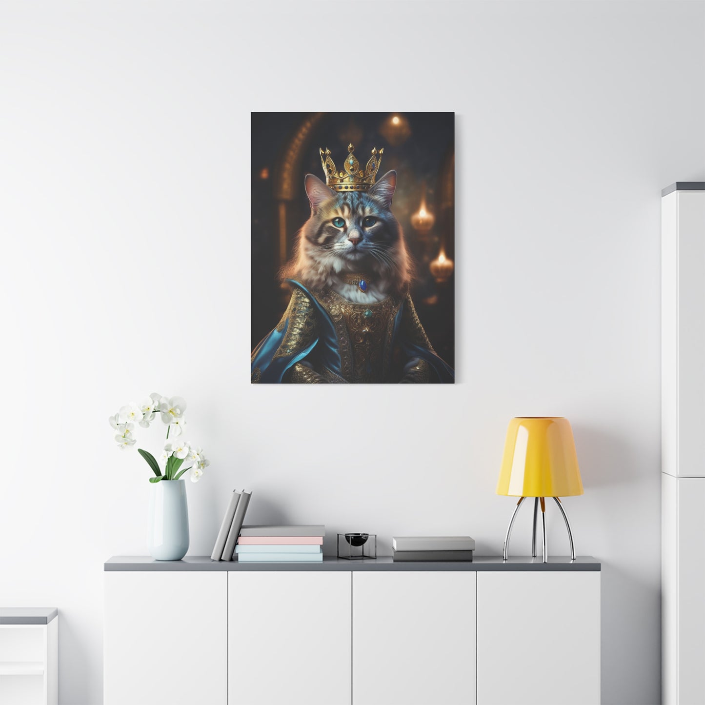 Her Royal Meowjesty Canvas Art | Stretched Matte Wall Decor 001