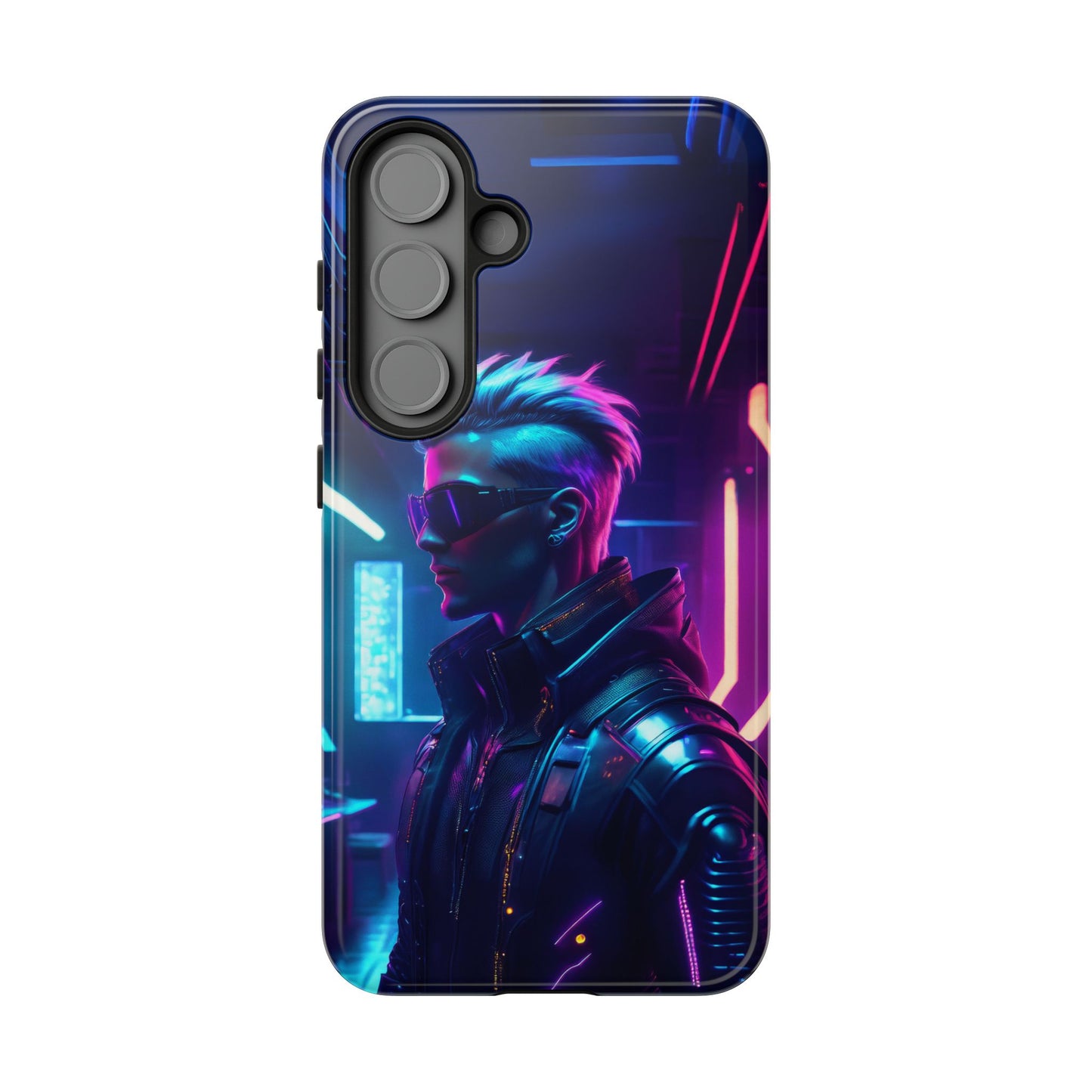 Futuristic Cyberpunk Male Cell Phone Case 002