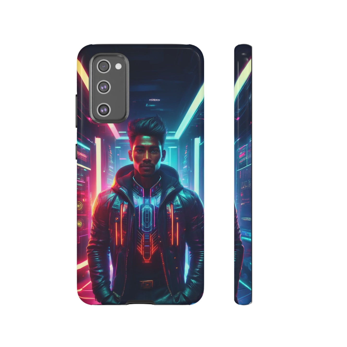 Futuristic Cyberpunk Male Cell Phone Case 001