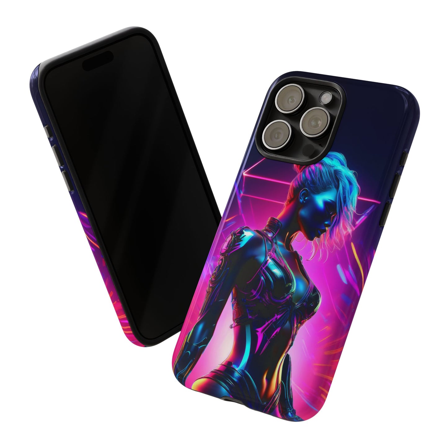 Futuristic Cyberpunk Female Cell Phone Case 017