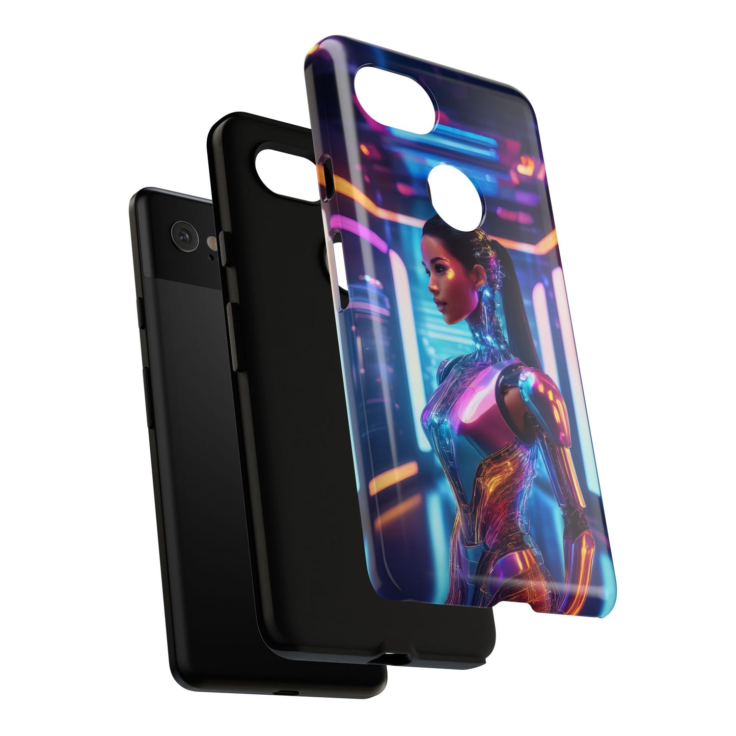 Futuristic Human Android Hybrid Cell Phone Case 016