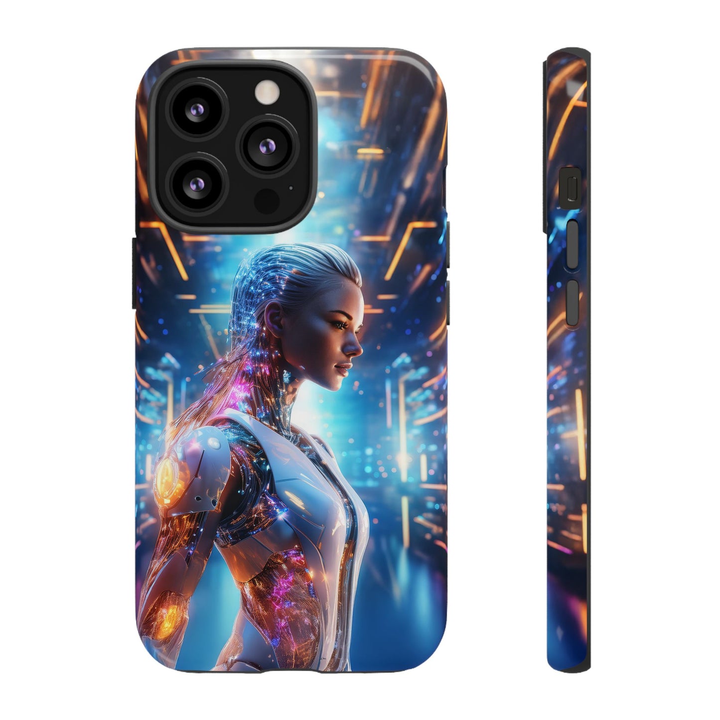 Futuristic Human Android Hybrid Cell Phone Case 008