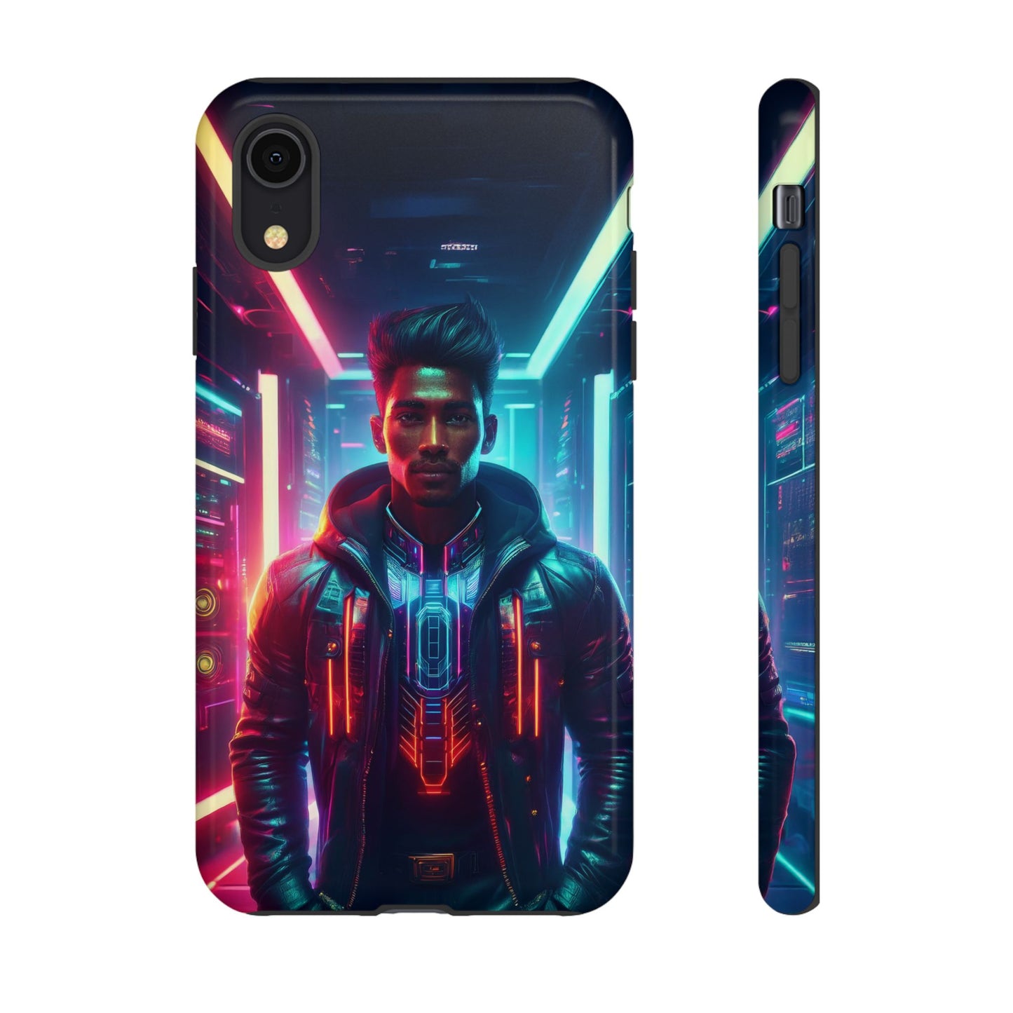 Futuristic Cyberpunk Male Cell Phone Case 001