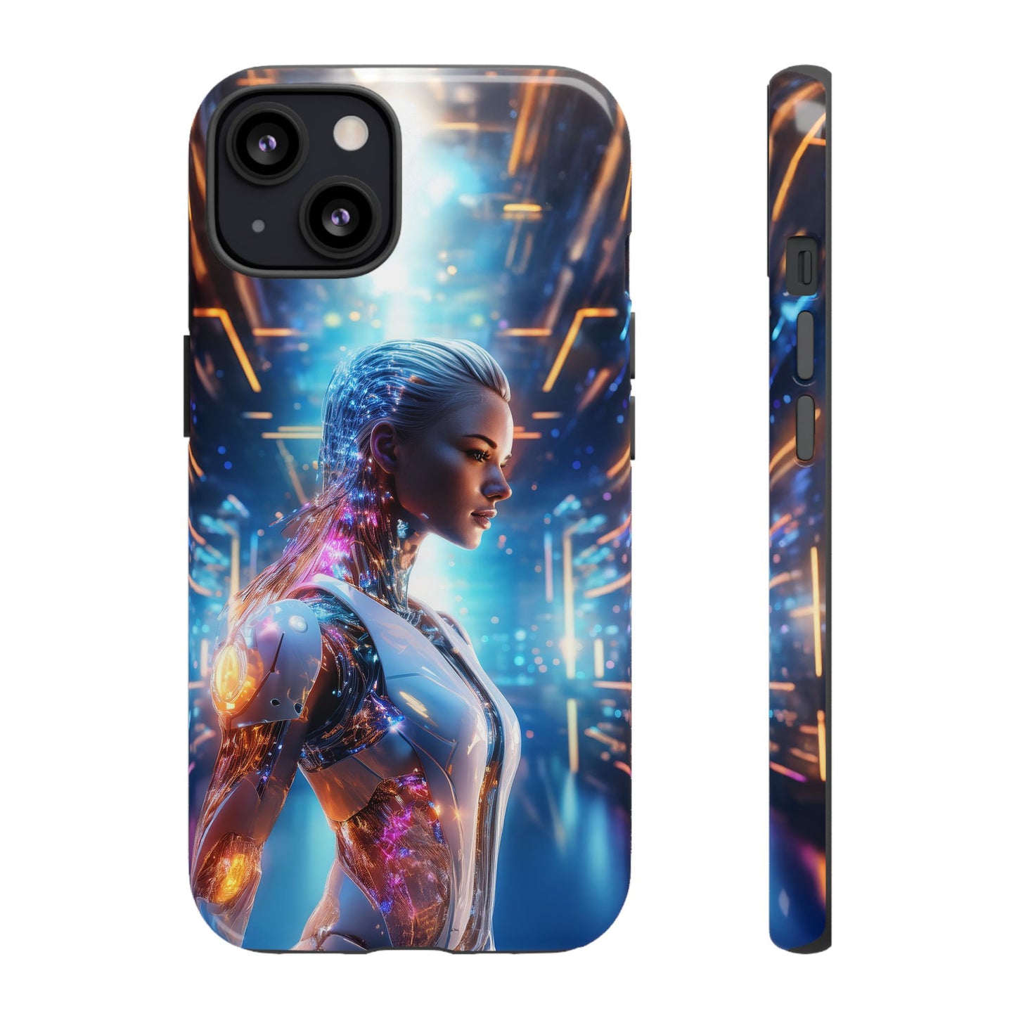 Futuristic Human Android Hybrid Cell Phone Case 008