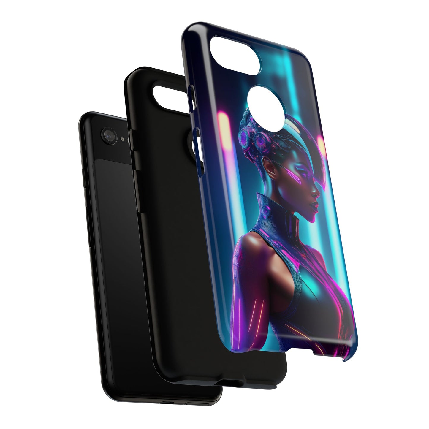 Futuristic Cyberpunk Female Cell Phone Case 021