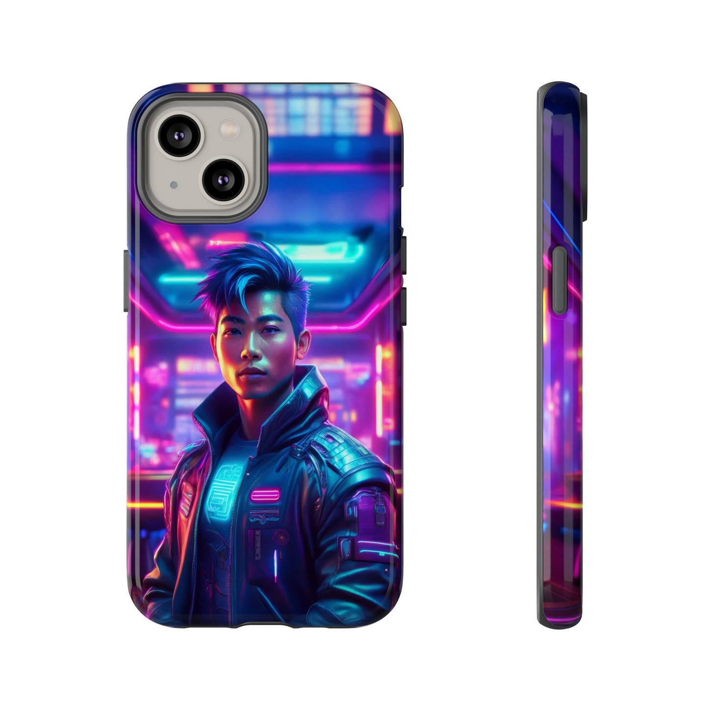 Futuristic Cyberpunk Male Cell Phone Case 012