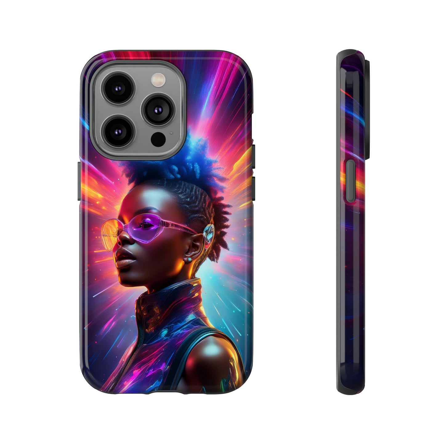 Futuristic Cyberpunk Female Cell Phone Case 026