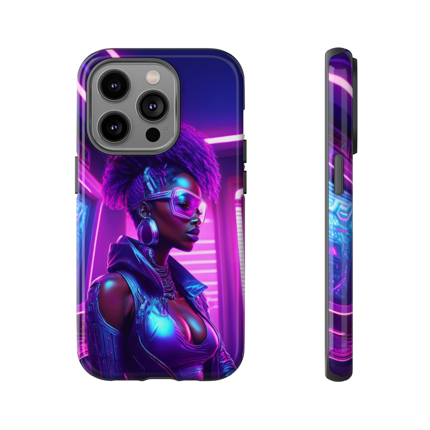 Futuristic Cyberpunk Female Cell Phone Case 004