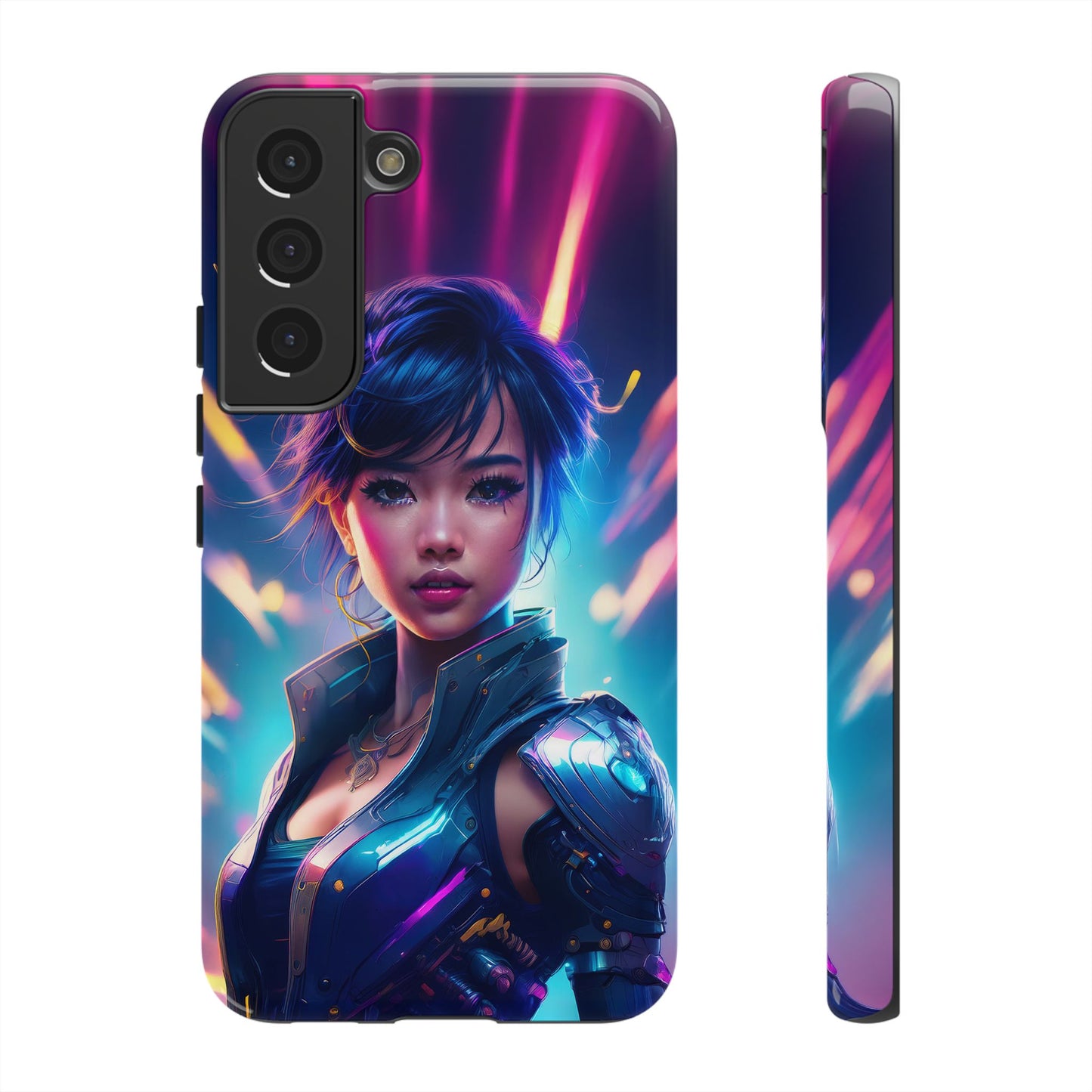 Futuristic Cyberpunk Female Cell Phone Case 024