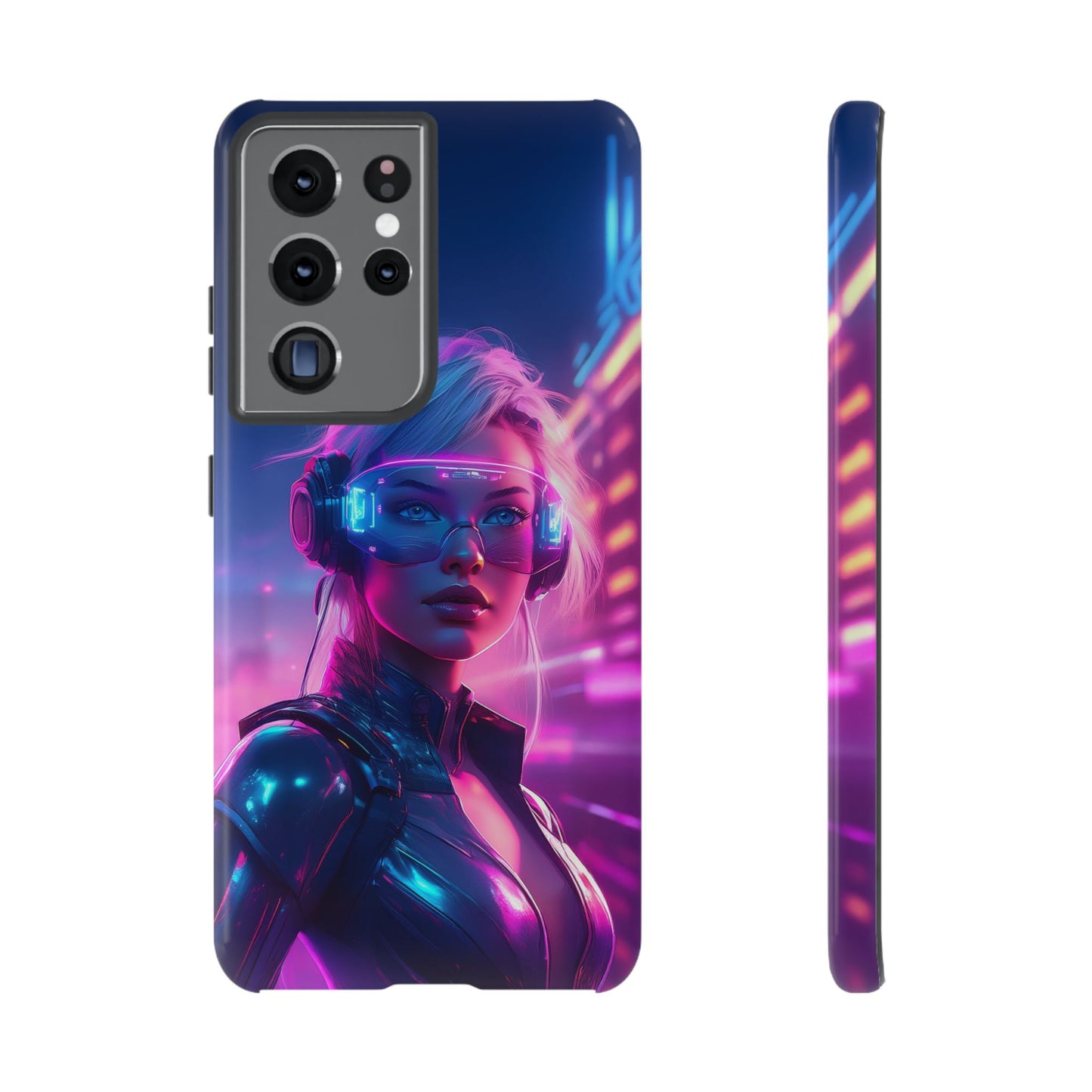 Futuristic Cyberpunk Female Cell Phone Case 029