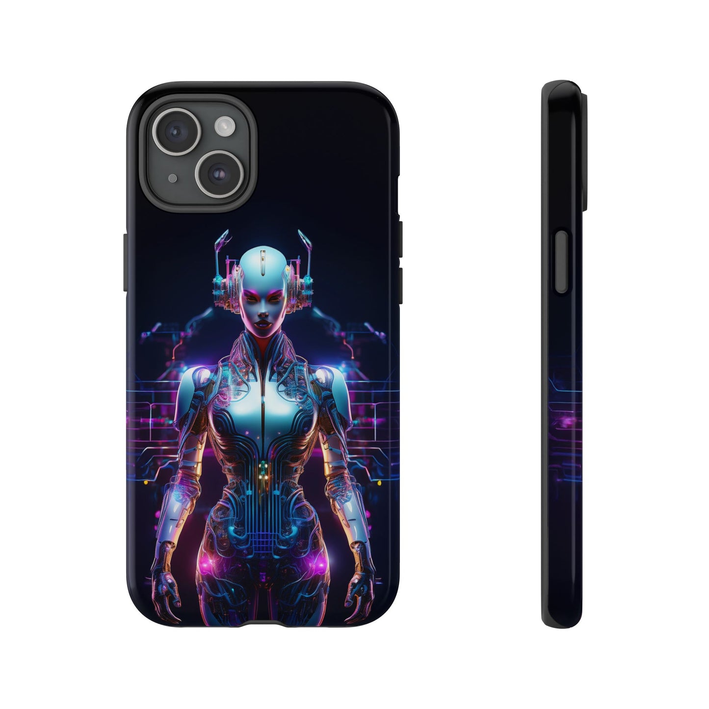 Futuristic Human Android Hybrid Cell Phone Case 001