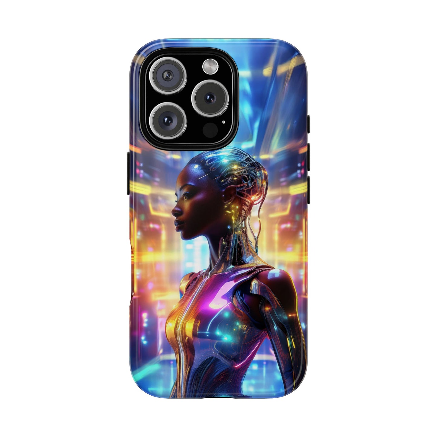 Futuristic Human Android Hybrid Cell Phone Case 011