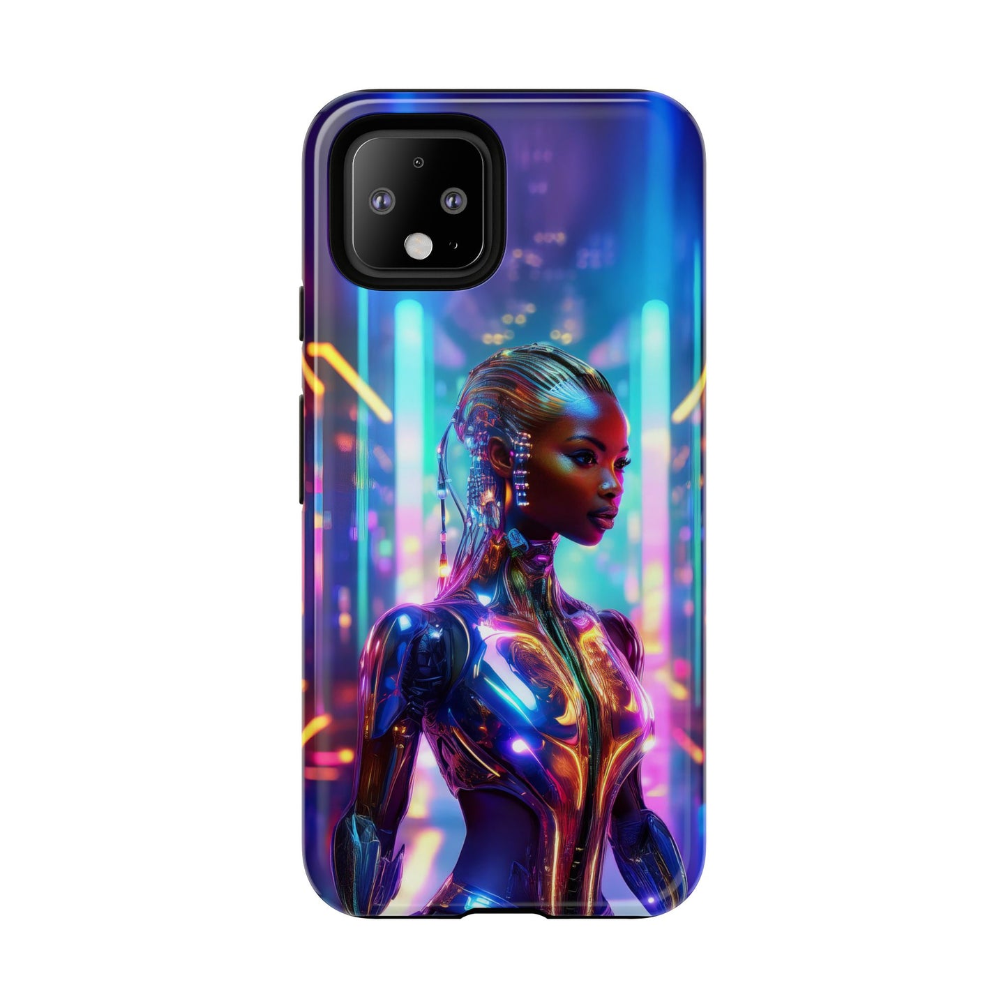 Futuristic Human Android Hybrid Cell Phone Case 018