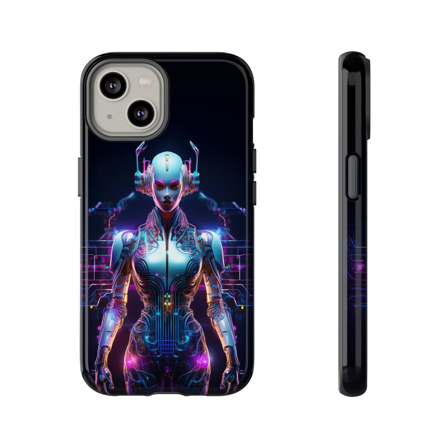 Futuristic Human Android Hybrid Cell Phone Case 001