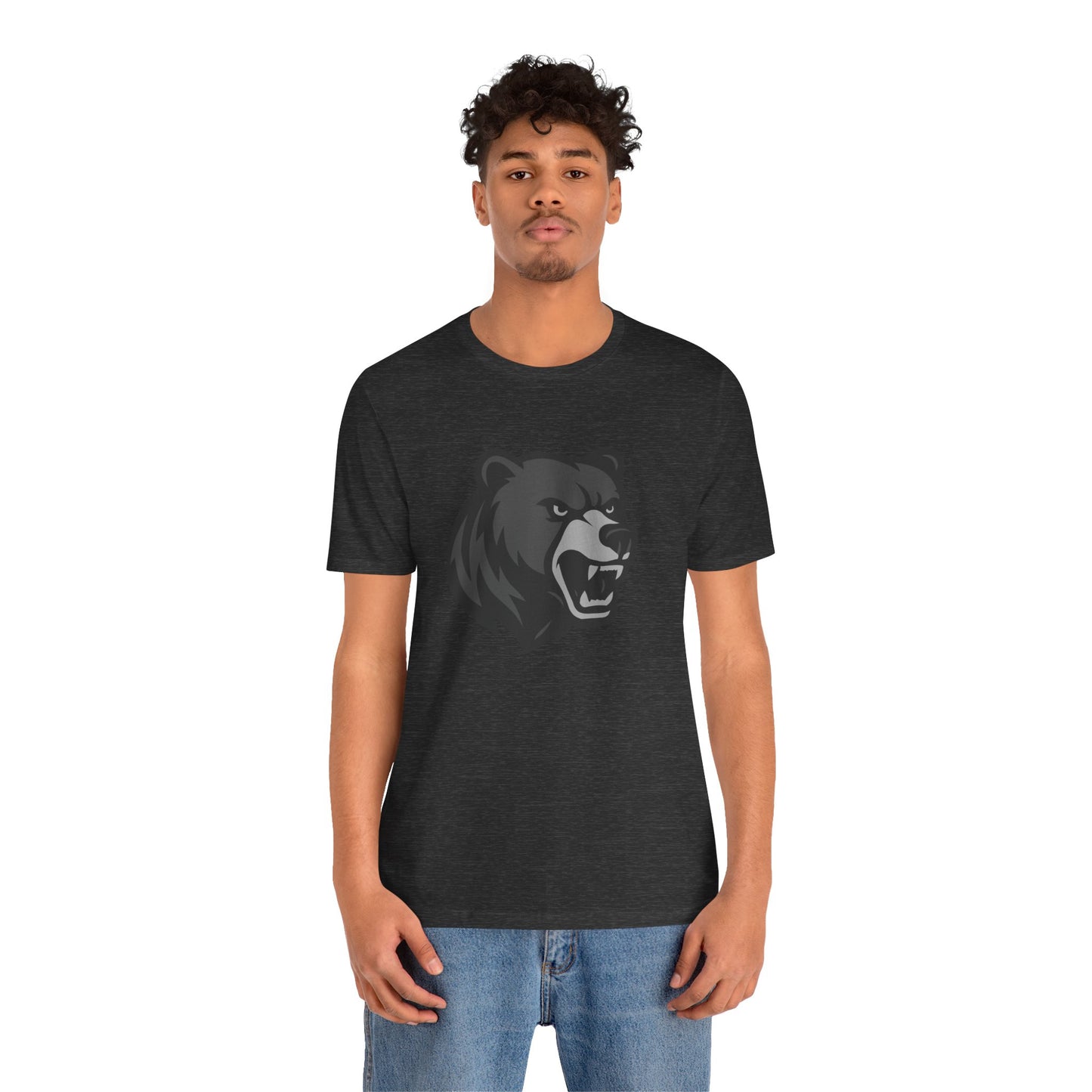 Ferocious Bear Head Graphic Tee Dark Theme – Bold Vector Design for Strong Personalities