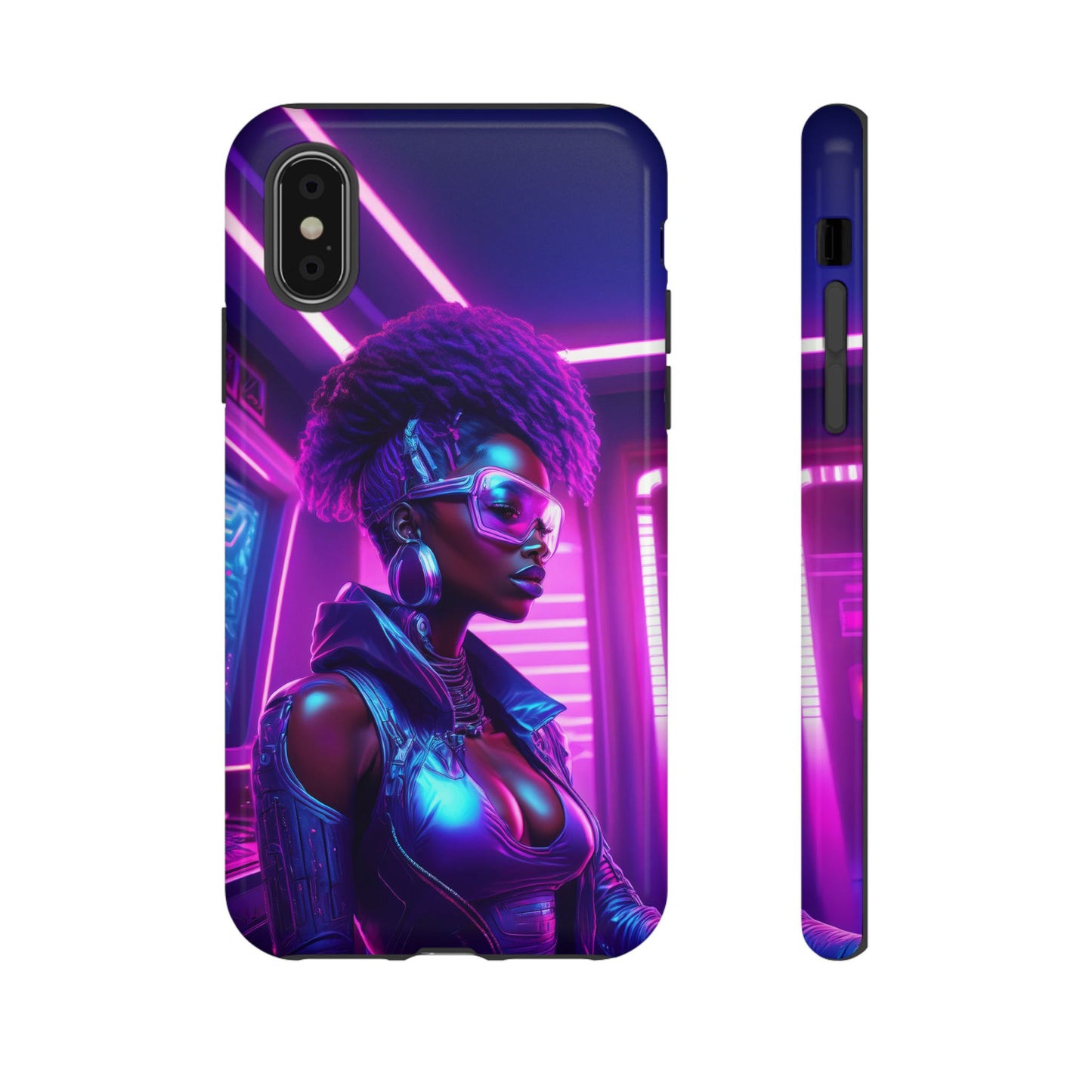 Futuristic Cyberpunk Female Cell Phone Case 004