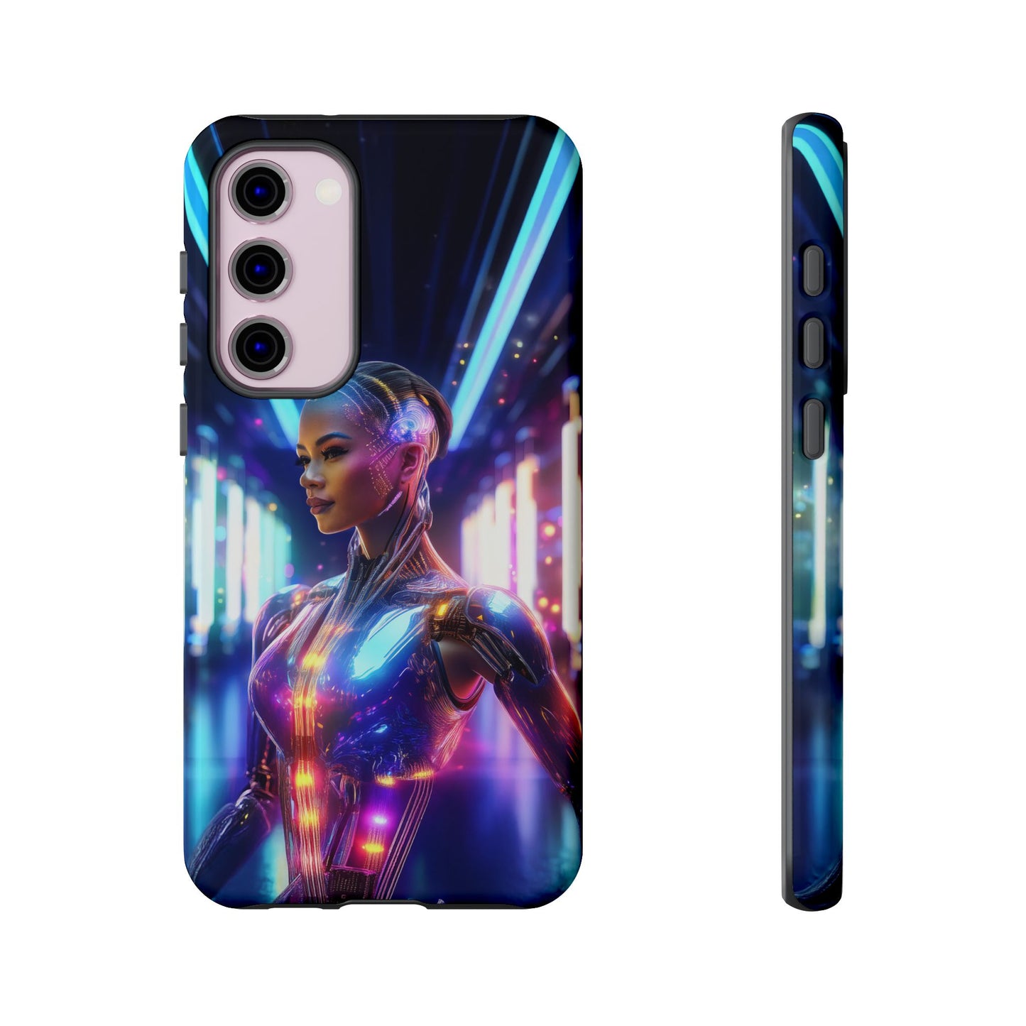 Futuristic Human Android Hybrid Cell Phone Case 010