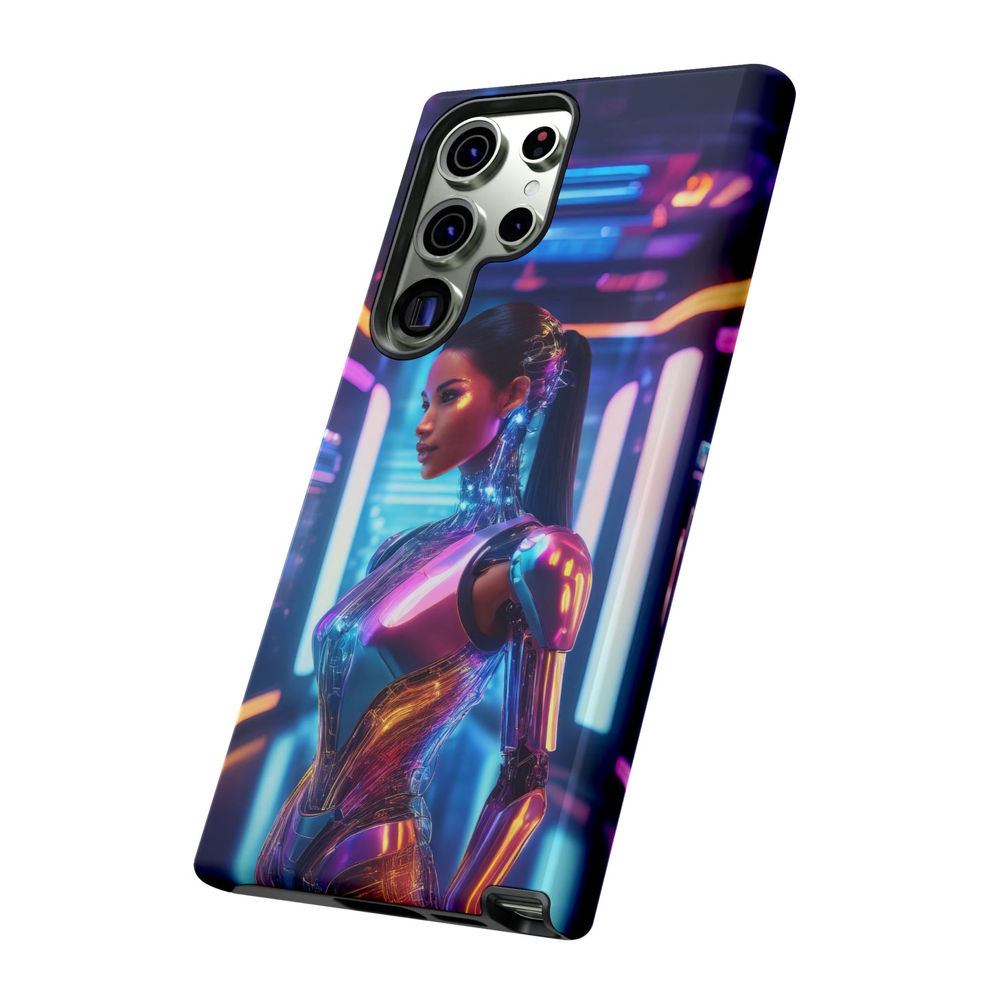 Futuristic Human Android Hybrid Cell Phone Case 016