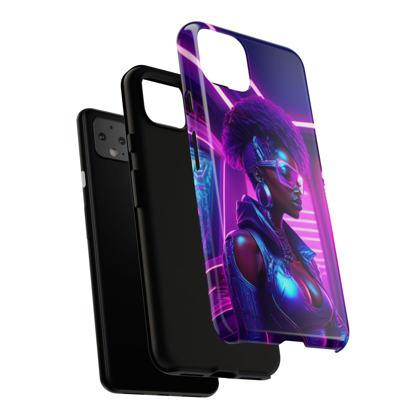 Futuristic Cyberpunk Female Cell Phone Case 004