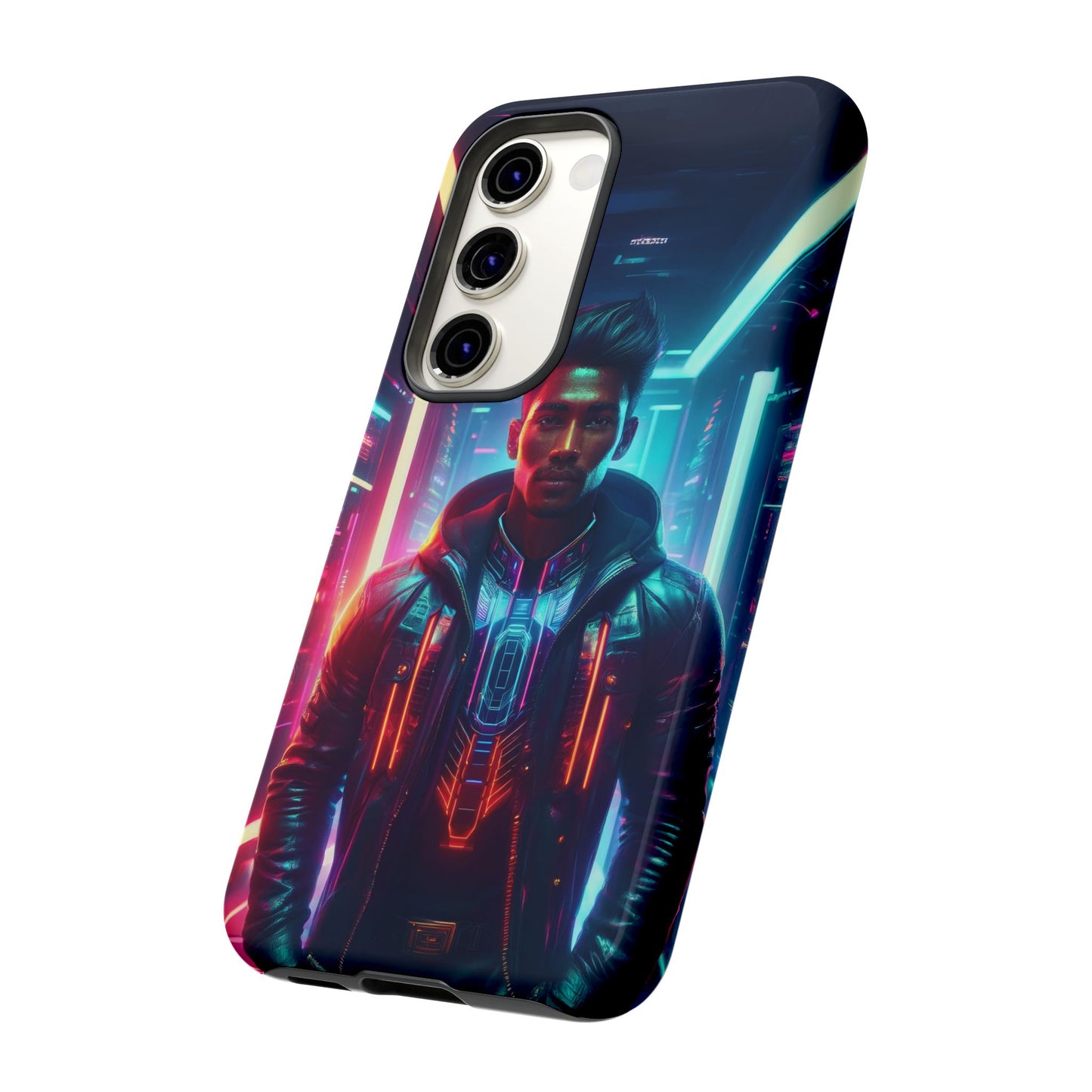 Futuristic Cyberpunk Male Cell Phone Case 001