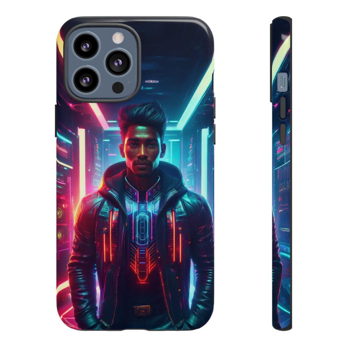 Futuristic Cyberpunk Male Cell Phone Case 001