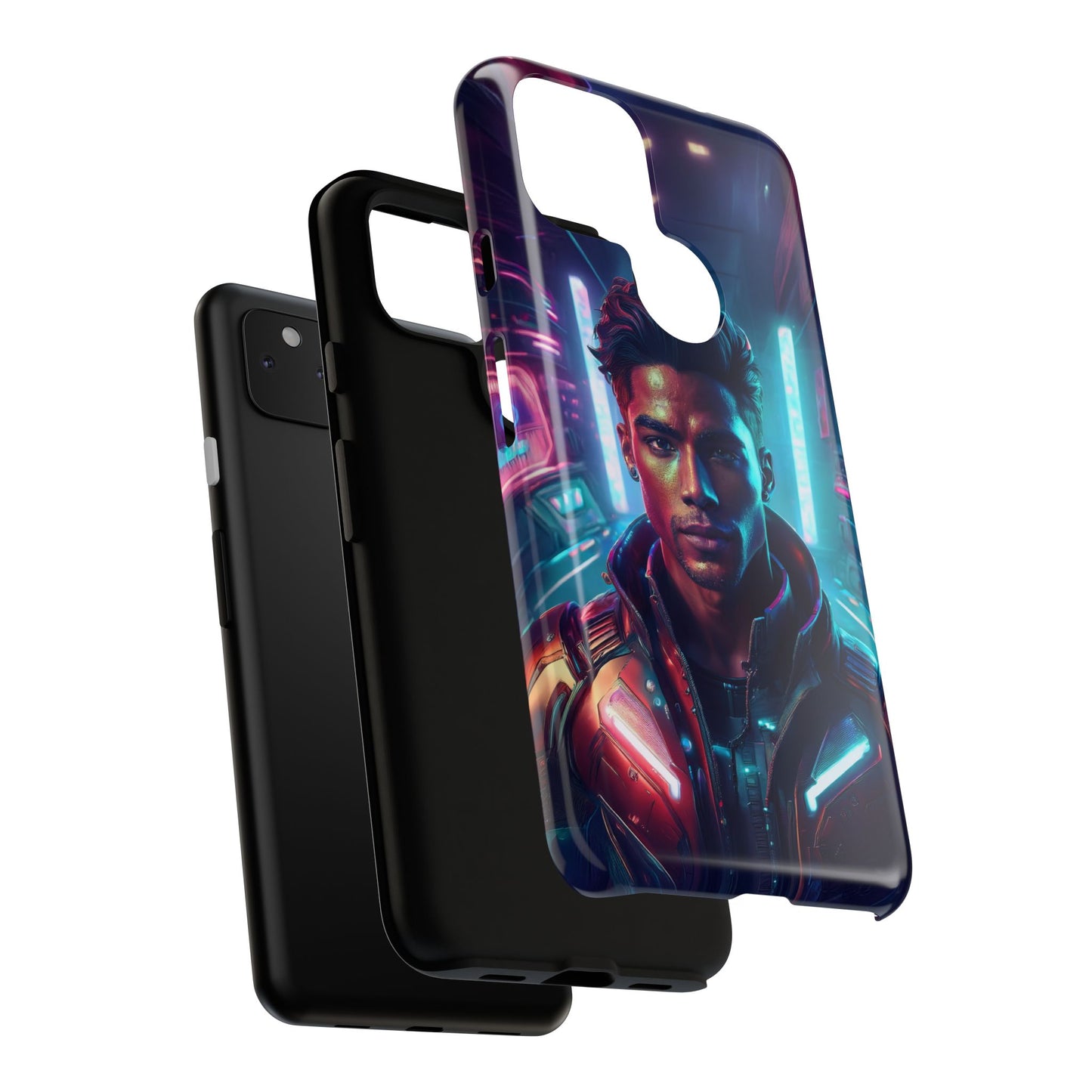 Futuristic Cyberpunk Male Cell Phone Case 007