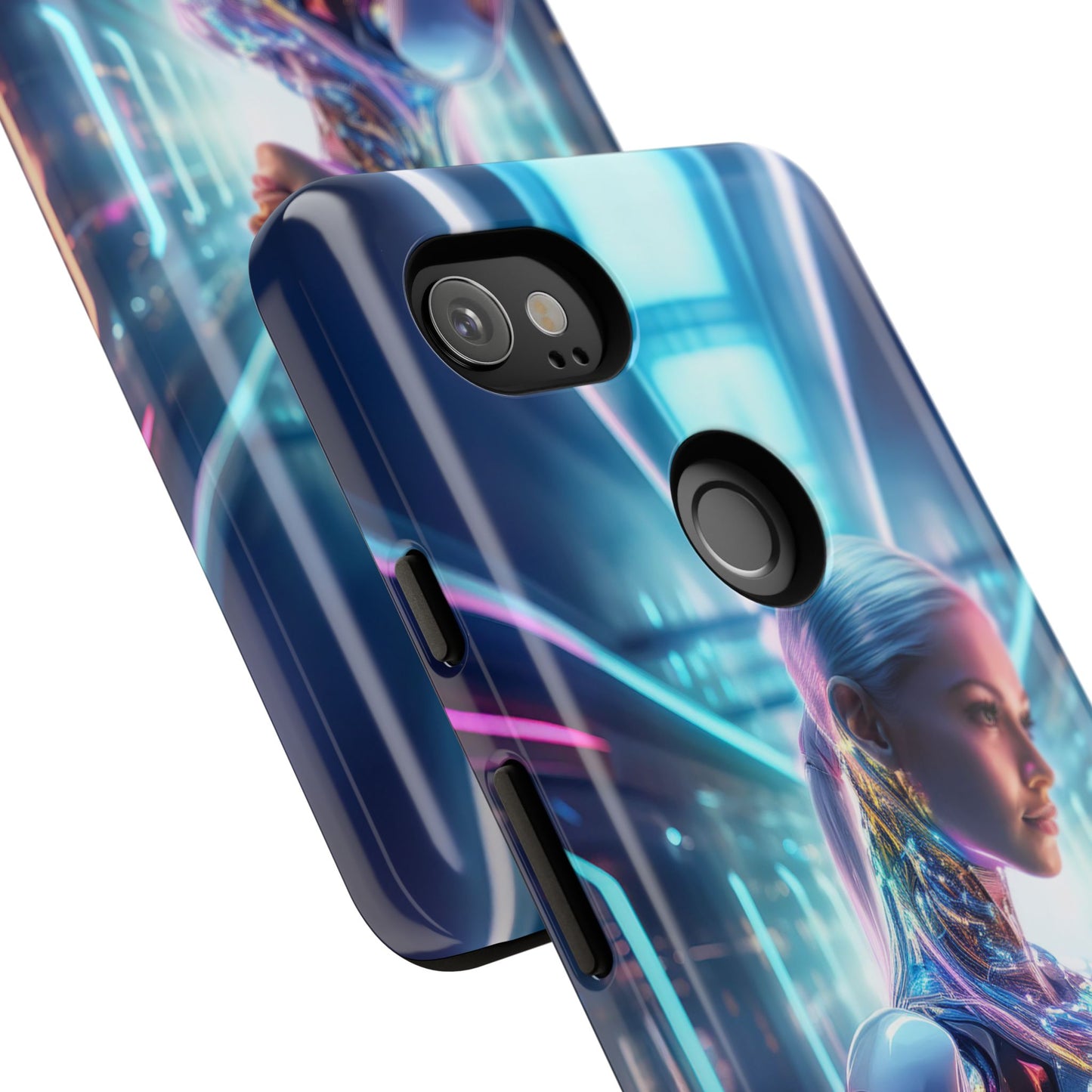 Futuristic Human Android Hybrid Cell Phone Case 015