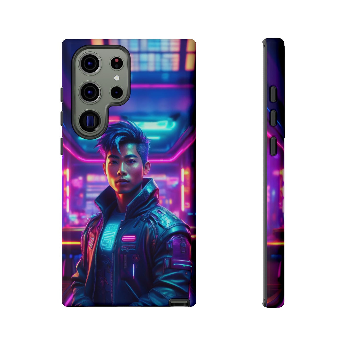 Futuristic Cyberpunk Male Cell Phone Case 012