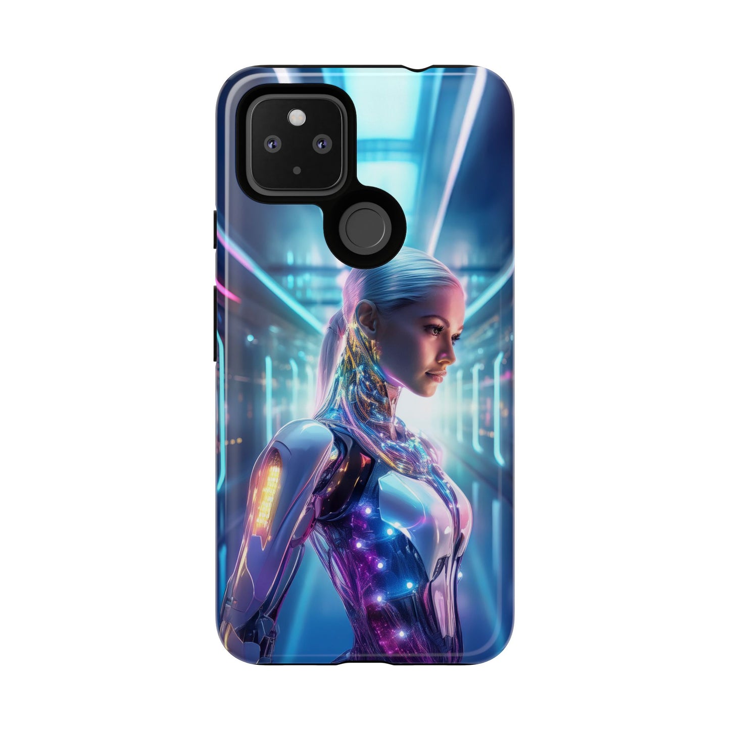 Futuristic Human Android Hybrid Cell Phone Case 015