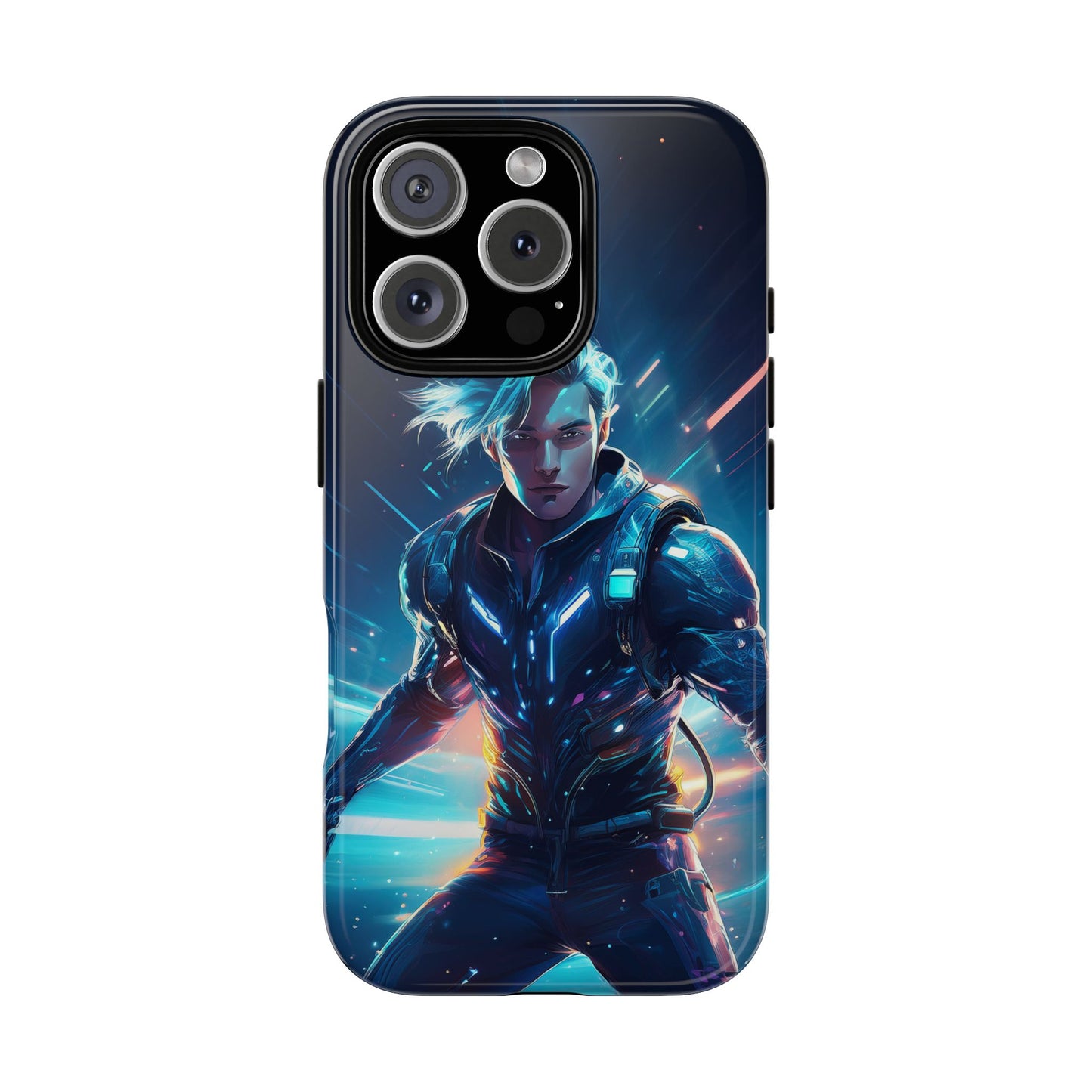 Futuristic Cyberpunk Male Cell Phone Case 024