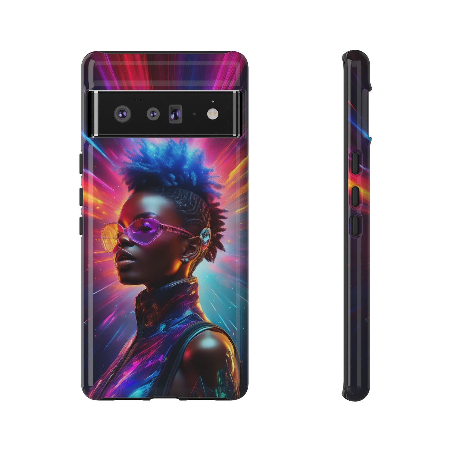 Futuristic Cyberpunk Female Cell Phone Case 026