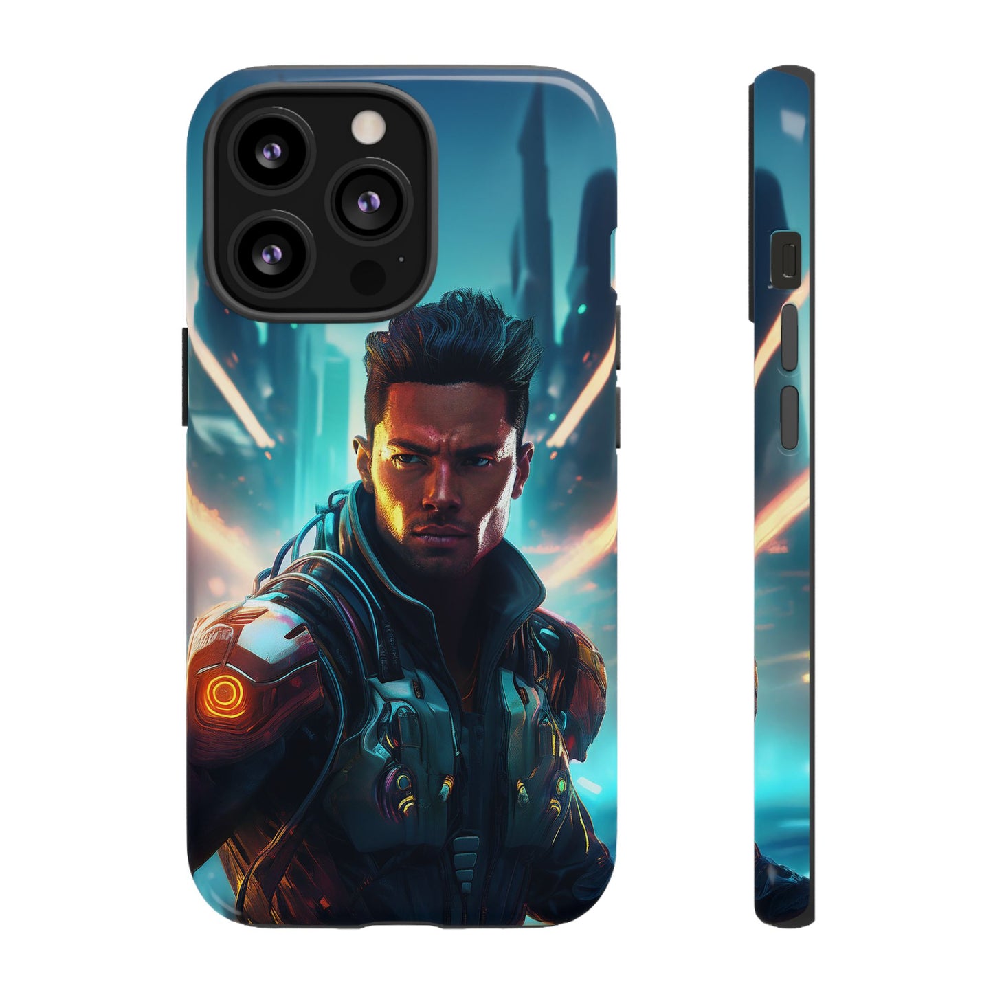 Futuristic Cyberpunk Male Cell Phone Case 015