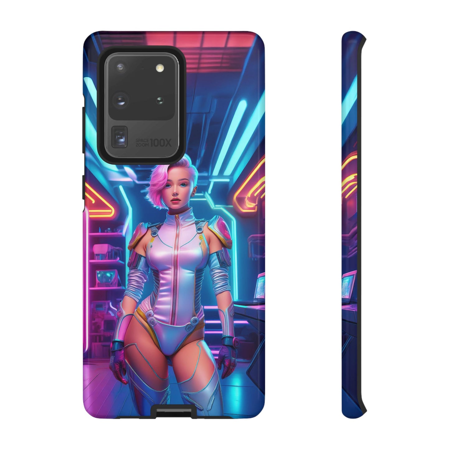 Futuristic Cyberpunk Female Cell Phone Case 002