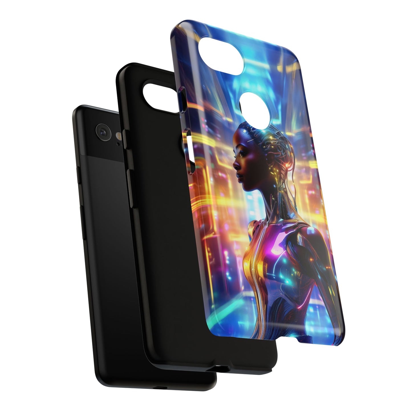 Futuristic Human Android Hybrid Cell Phone Case 011