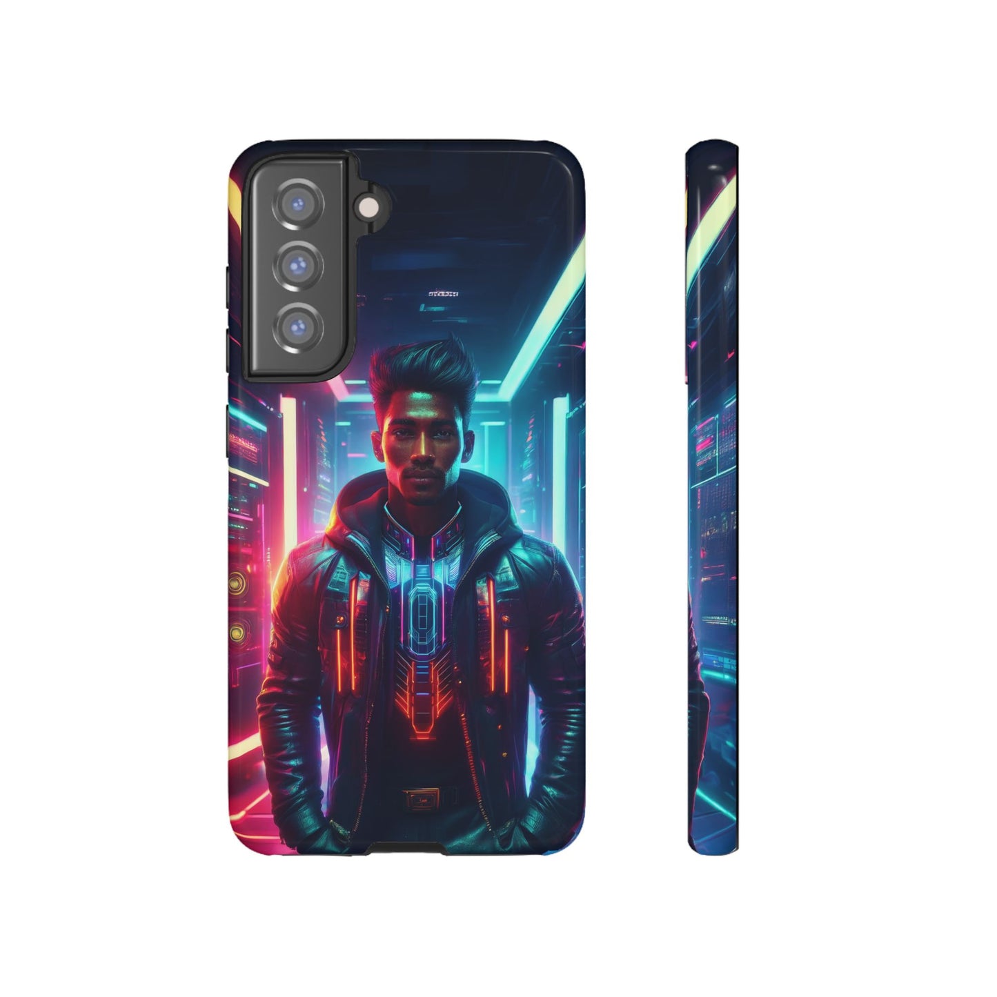 Futuristic Cyberpunk Male Cell Phone Case 001