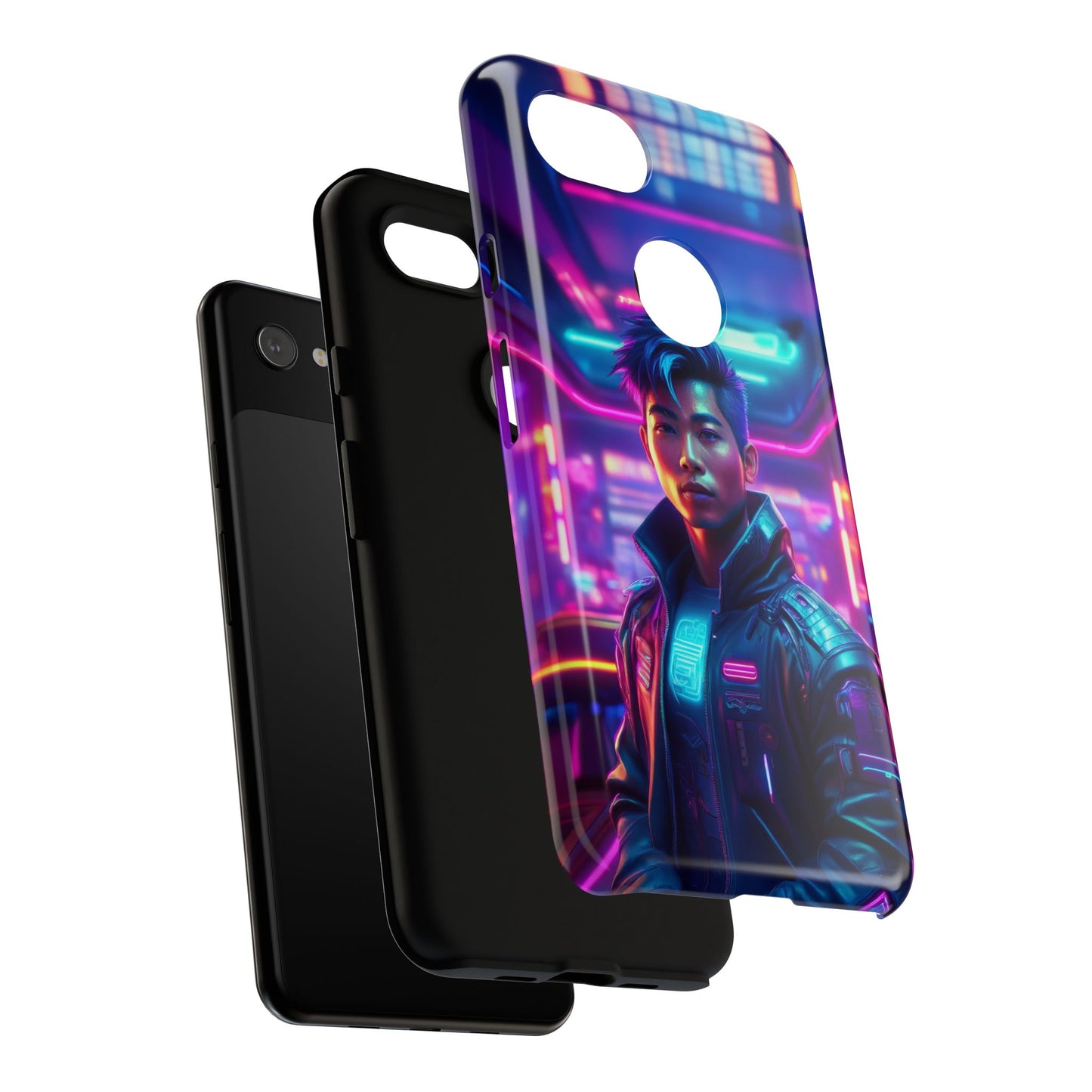 Futuristic Cyberpunk Male Cell Phone Case 012