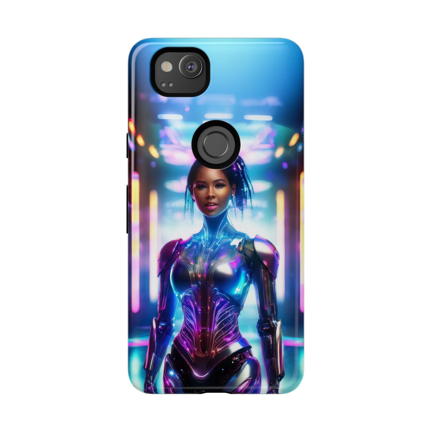 Futuristic Human Android Hybrid Cell Phone Case 009