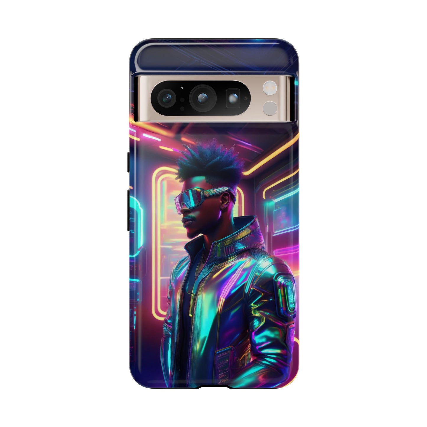 Futuristic Cyberpunk Male Cell Phone Case 004