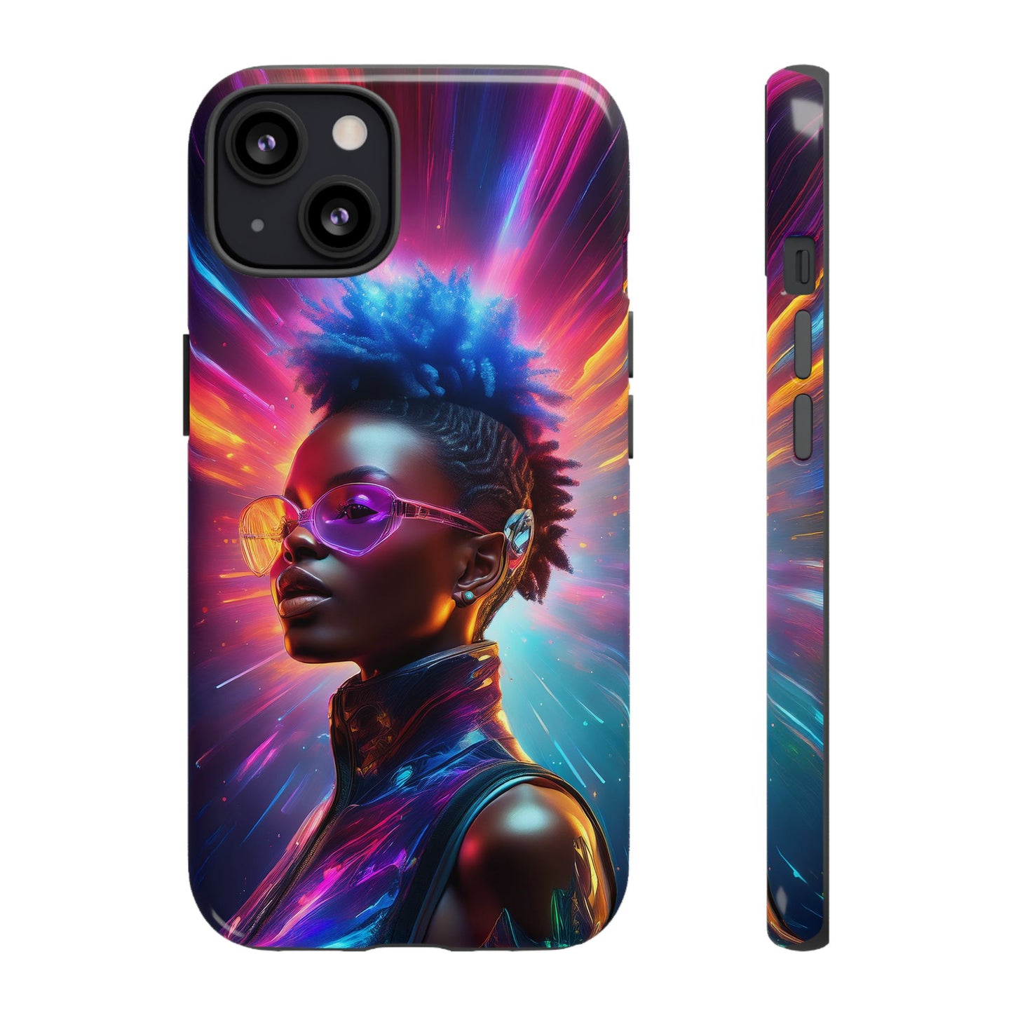 Futuristic Cyberpunk Female Cell Phone Case 026