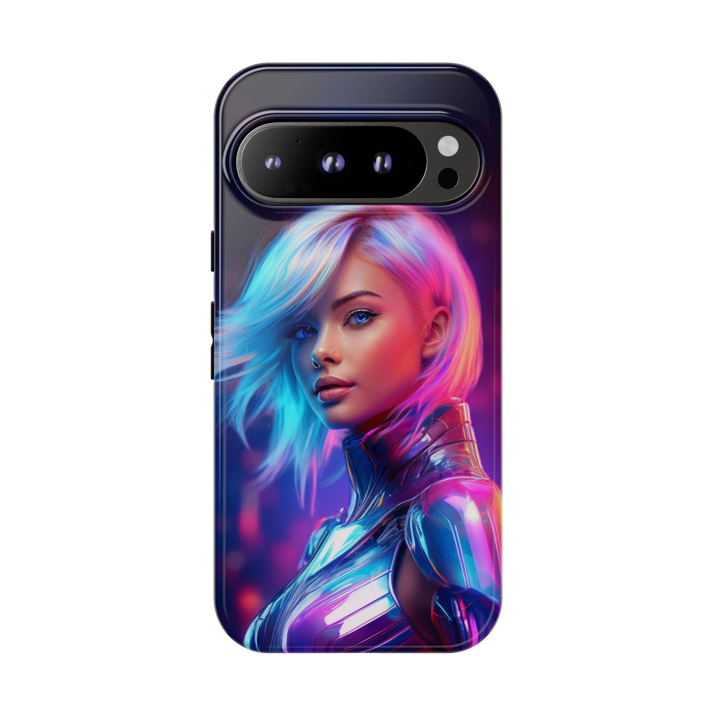 Futuristic Cyberpunk Female Cell Phone Case 028