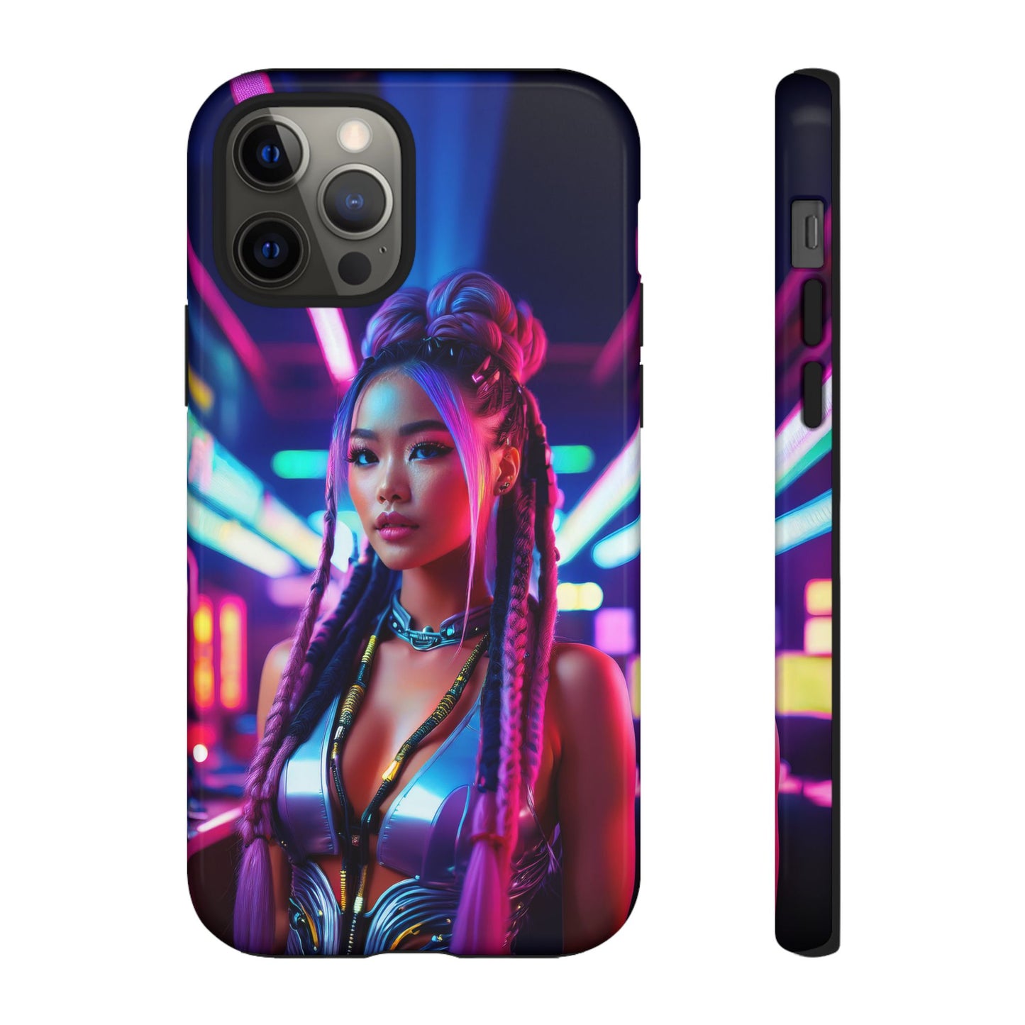 Futuristic Cyberpunk Female Cell Phone Case 008