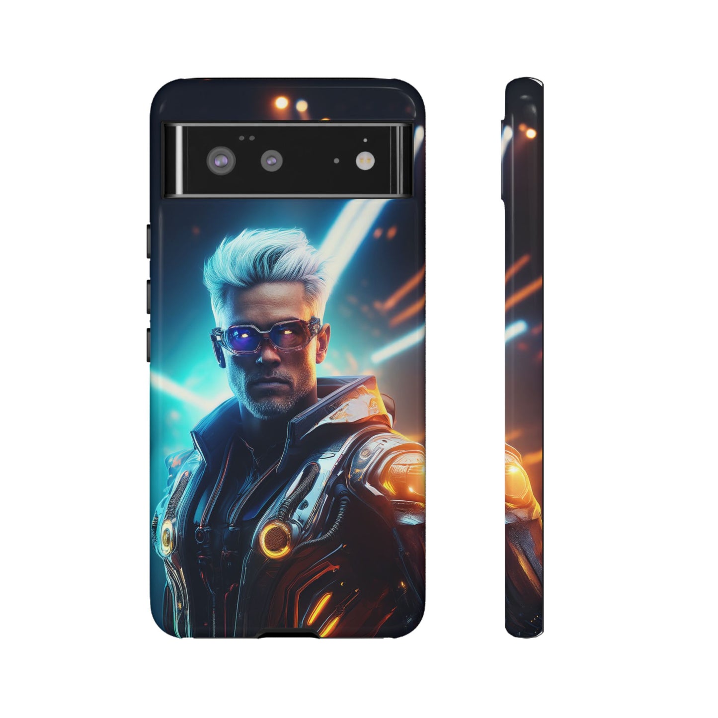 Futuristic Cyberpunk Male Cell Phone Case 013