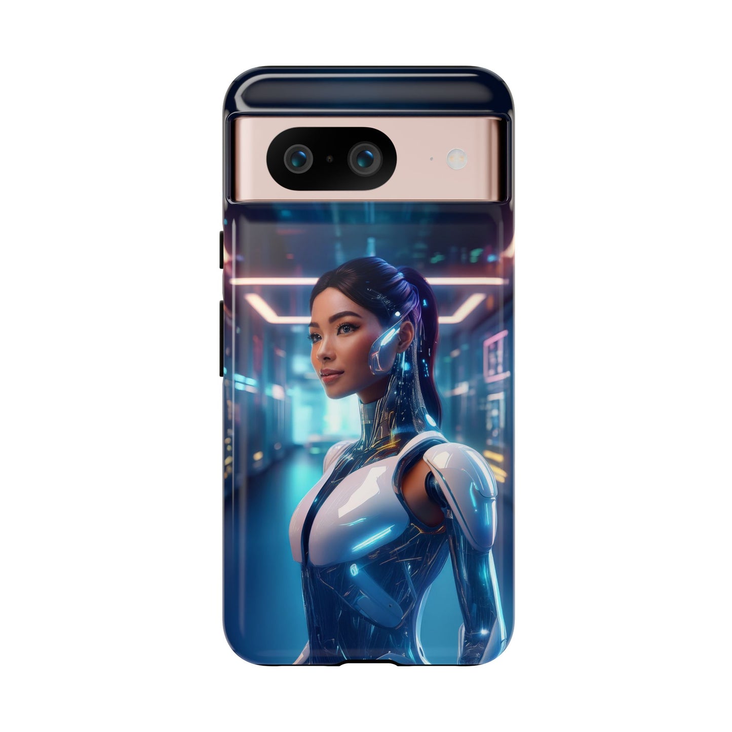 Futuristic Human Android Hybrid Cell Phone Case 005