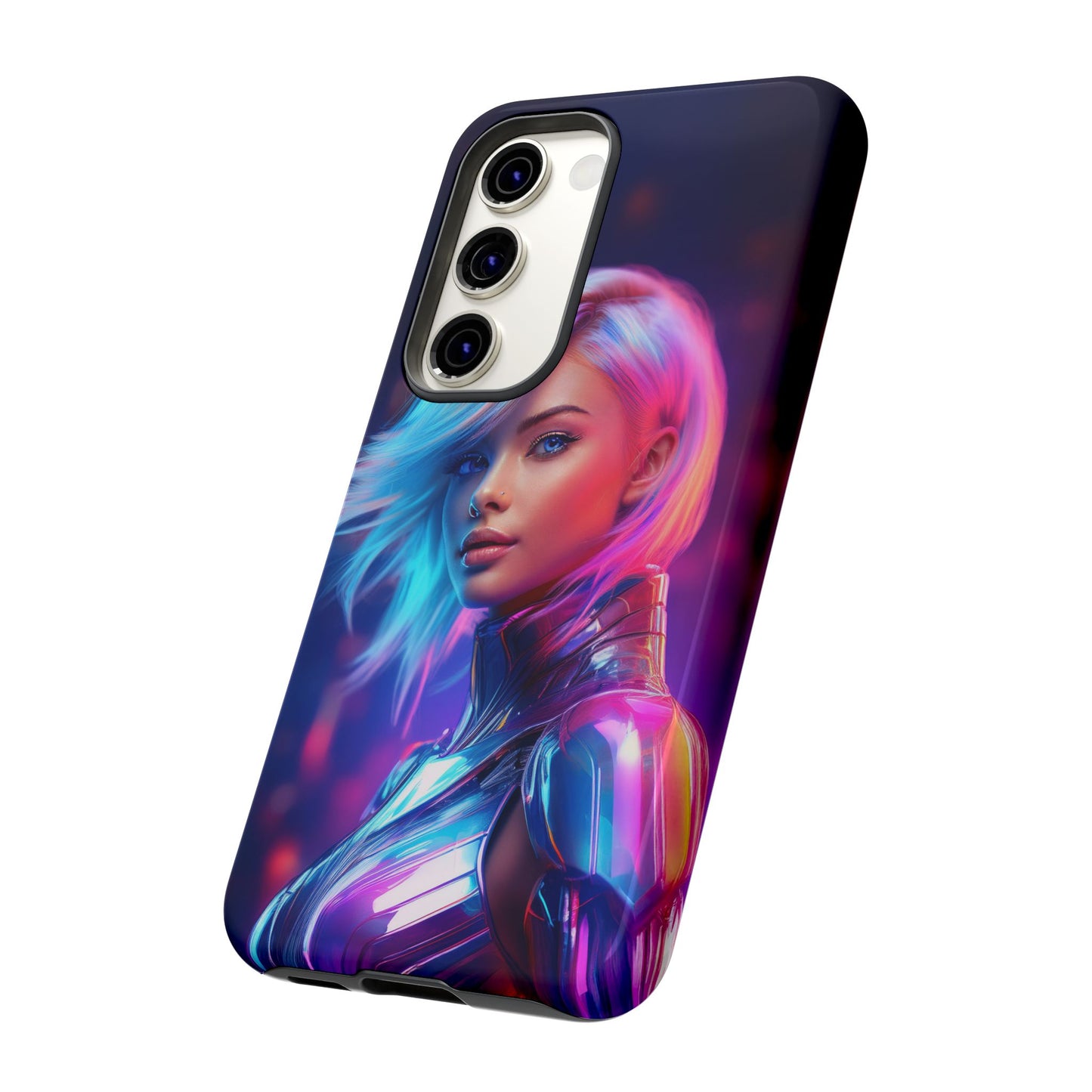 Futuristic Cyberpunk Female Cell Phone Case 028