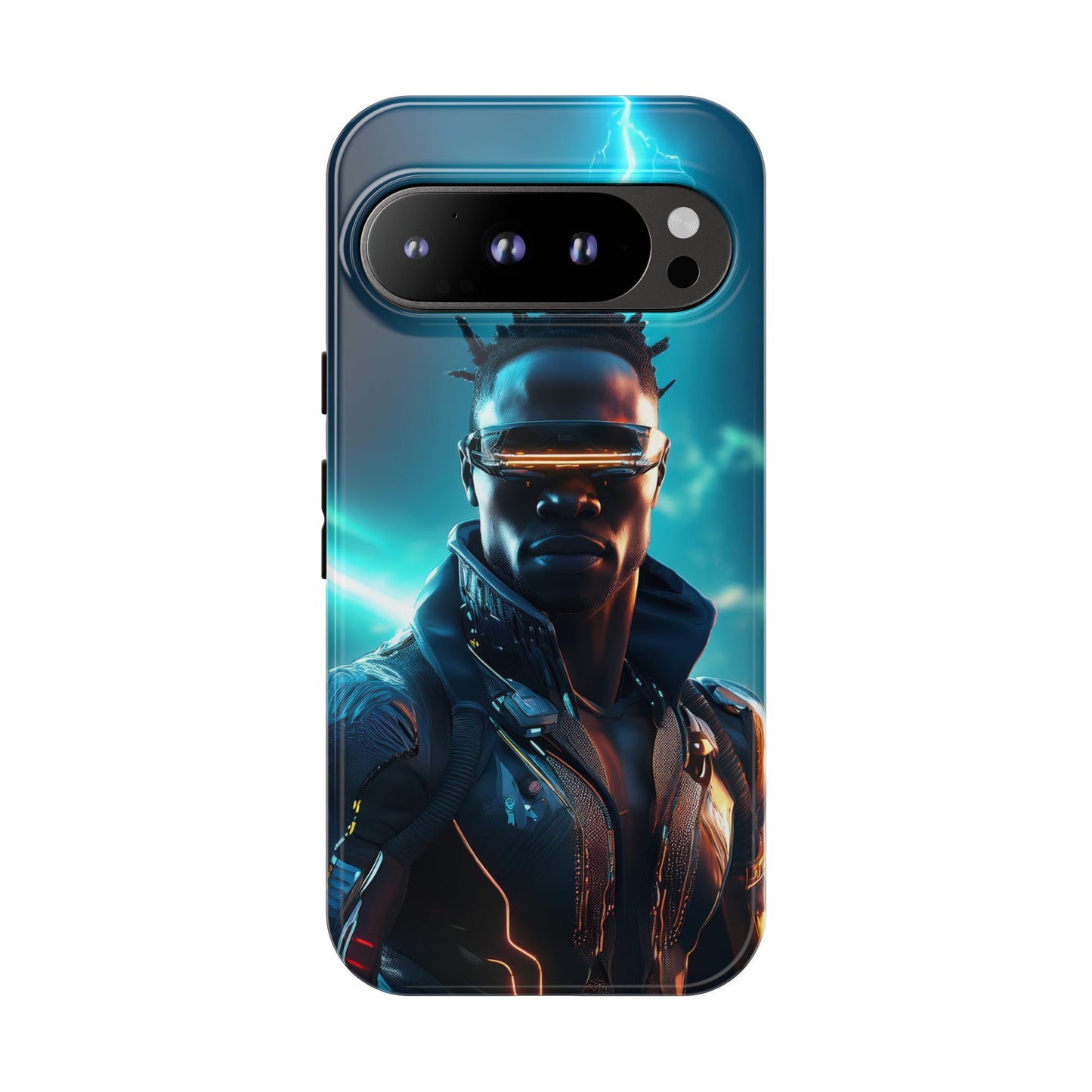 Futuristic Cyberpunk Male Cell Phone Case 014