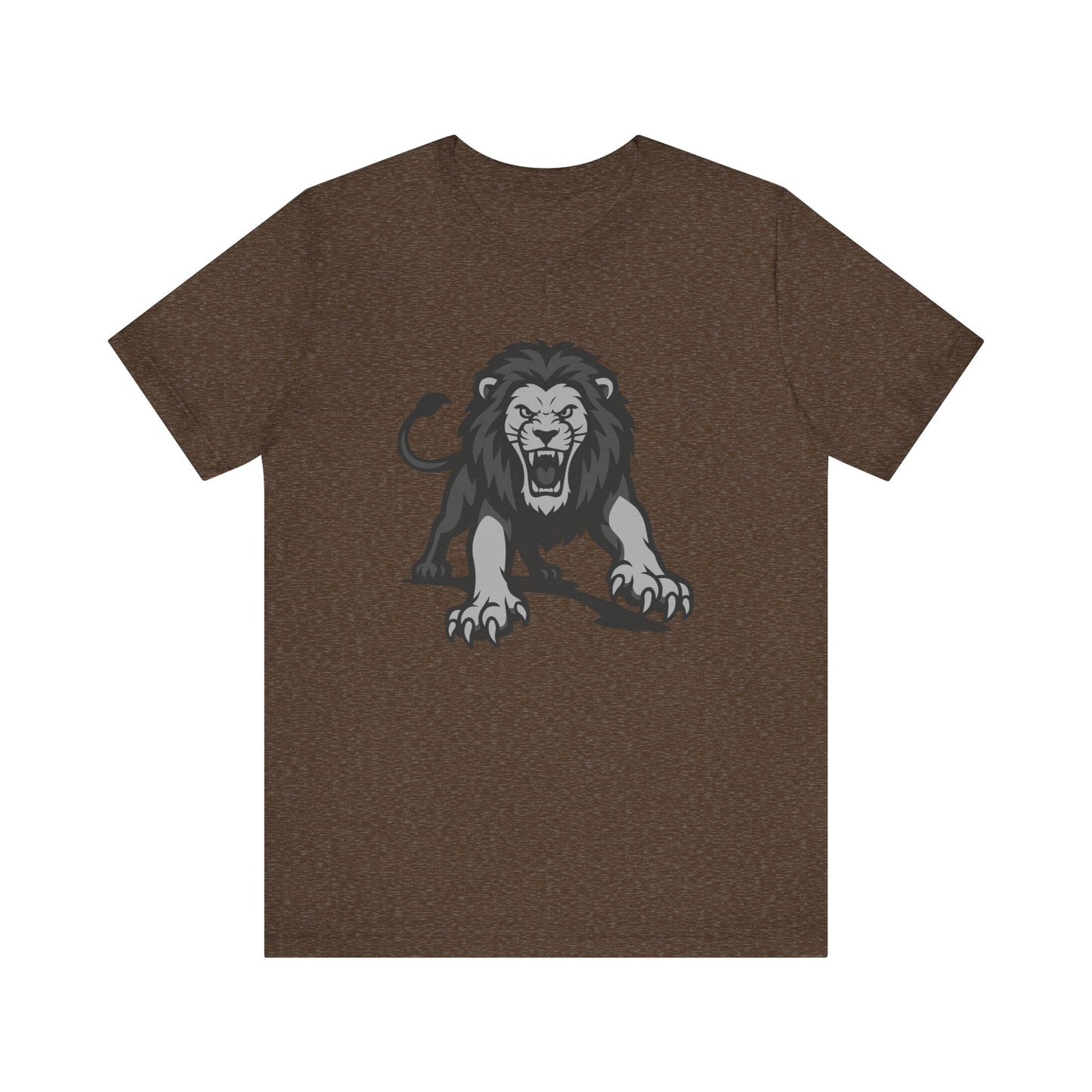 Roaring Lion Graphic Tee Dark Theme – Fierce Predator Design for Bold Style