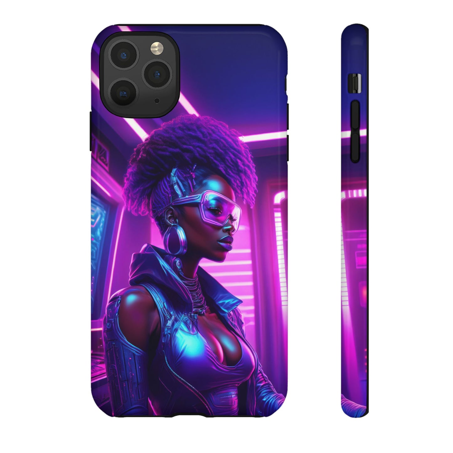 Futuristic Cyberpunk Female Cell Phone Case 004